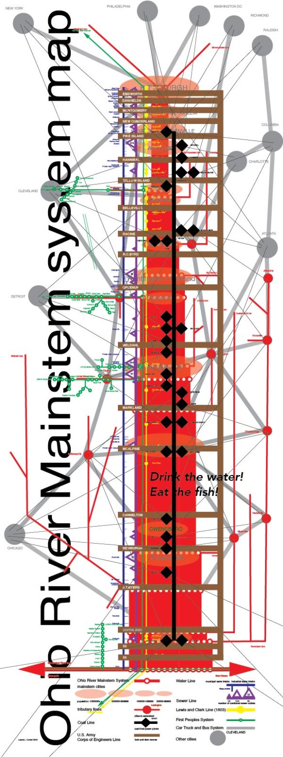 Ohio River Mainstem system map